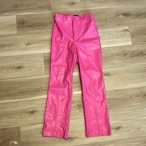 Pink Leather Pants from Revolve